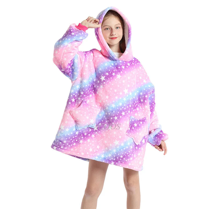 kids hooded poncho